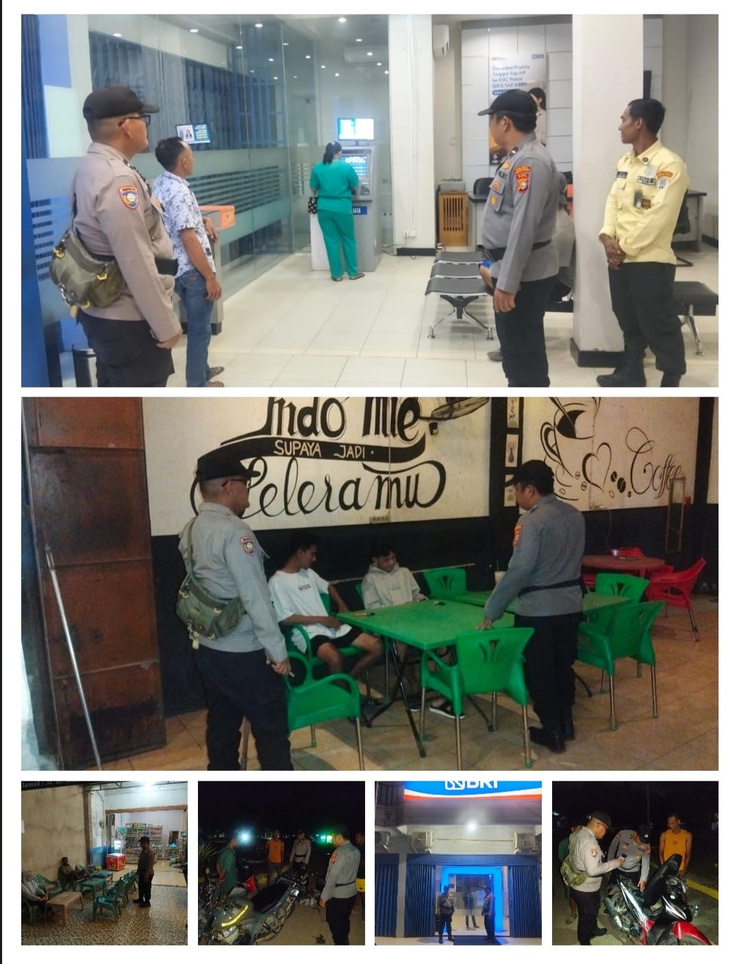 Ciptakan Kondisi Aman Ditengah Masyarakat, Polsek Bangko Polres Rohil KRYD Patroli Premanisme 