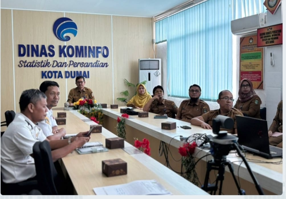 Sekda Dumai H Indra Gunawan Menghadiri Rapat Koordinasi yang Dilaksanakan Secara Virtual Oleh KPK