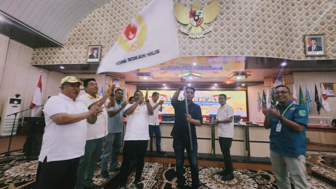 Terpilih sebagai ketua KONI Rohil, Riwansyah siap majukan Olah Raga di kabupaten Rohil
