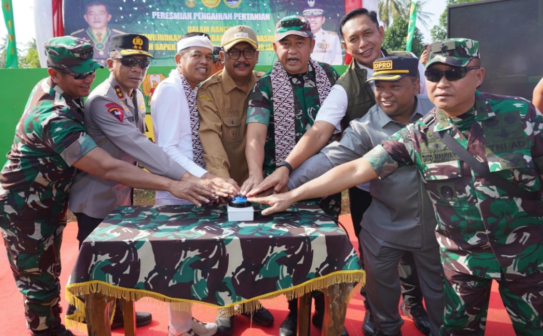 *Hadirkan Air, TNI AD Hidupkan 424 Hektar Sawah Warga Sukabumi*