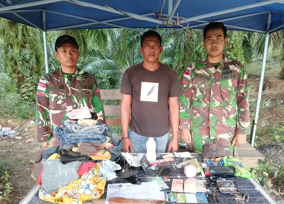 Satgas Pamtas Yonkav 3/AC Amankan TKI Ilegal di Perbatasan RI–Malaysia