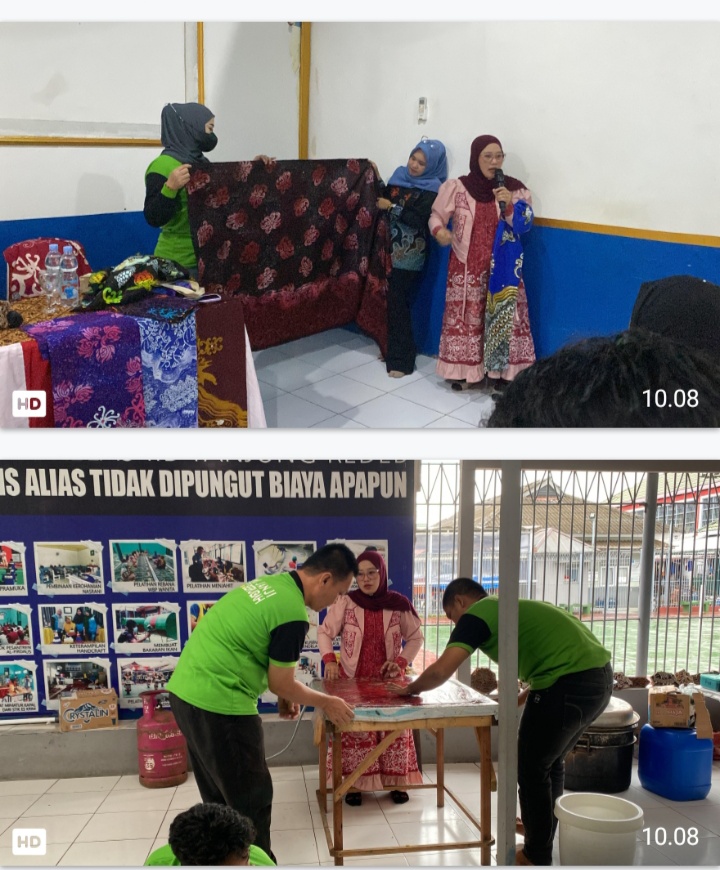 24 Warga Binaan Rutan Tanjung Redeb Ikuti Pelatihan Membatik