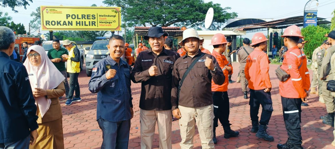 Hadiri Apel Siaga Karhutla di Polres Rohil, Pj Penghulu Mumugo Ajak Warga Antisipasi Potensi Karhutla