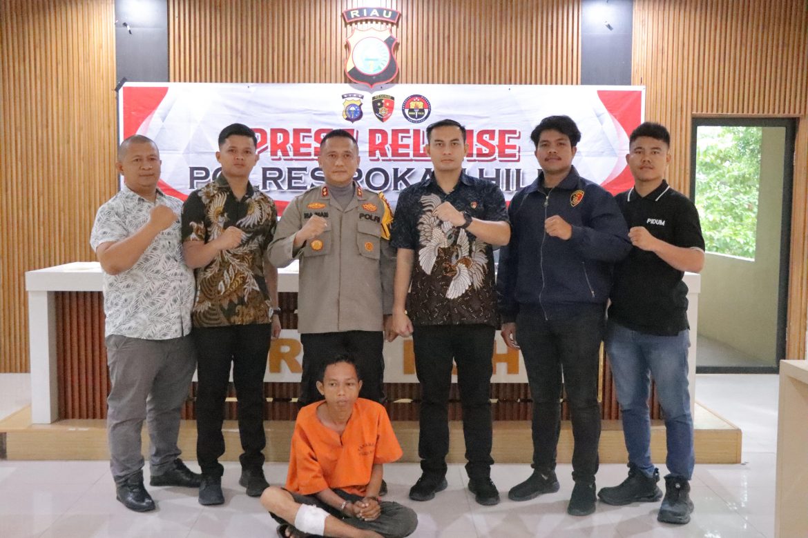 *Kapolres Rohil Gelar Press Release Pengungkapan Kasus Pembunuhan Berencana di Panipahan*