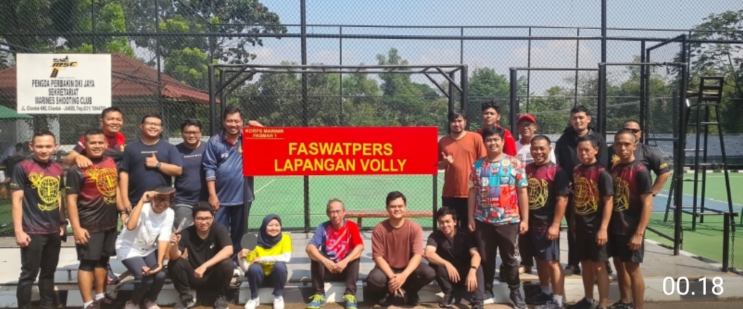 Olahraga Bersama Pasmar 1 dan Kemenpan RB