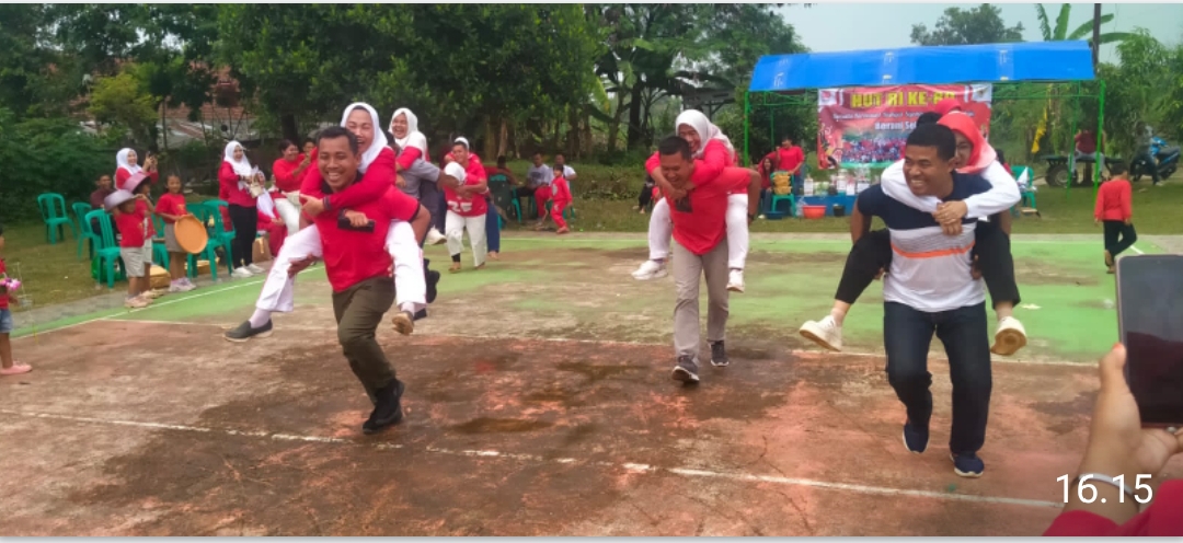 Keseruan Berbagai Lomba Ramaikan HUT RI ke 80 di Komplek Jatayu Lanud Suryadarama 