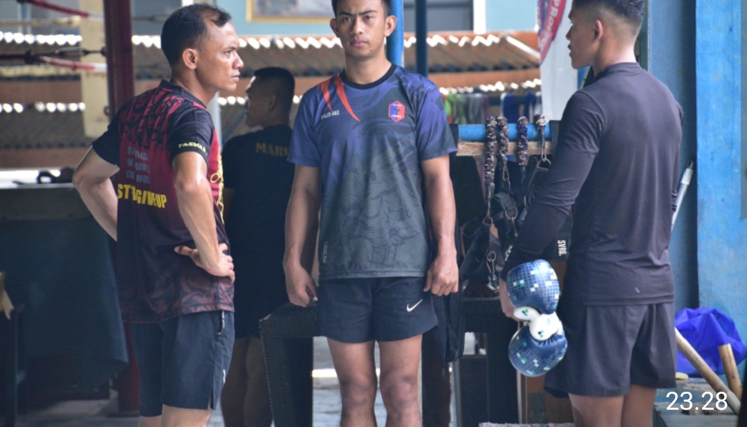 Danpasmar 1 Tinjau Fasilitas Latihan Beladiri Prajurit Pasmar 1