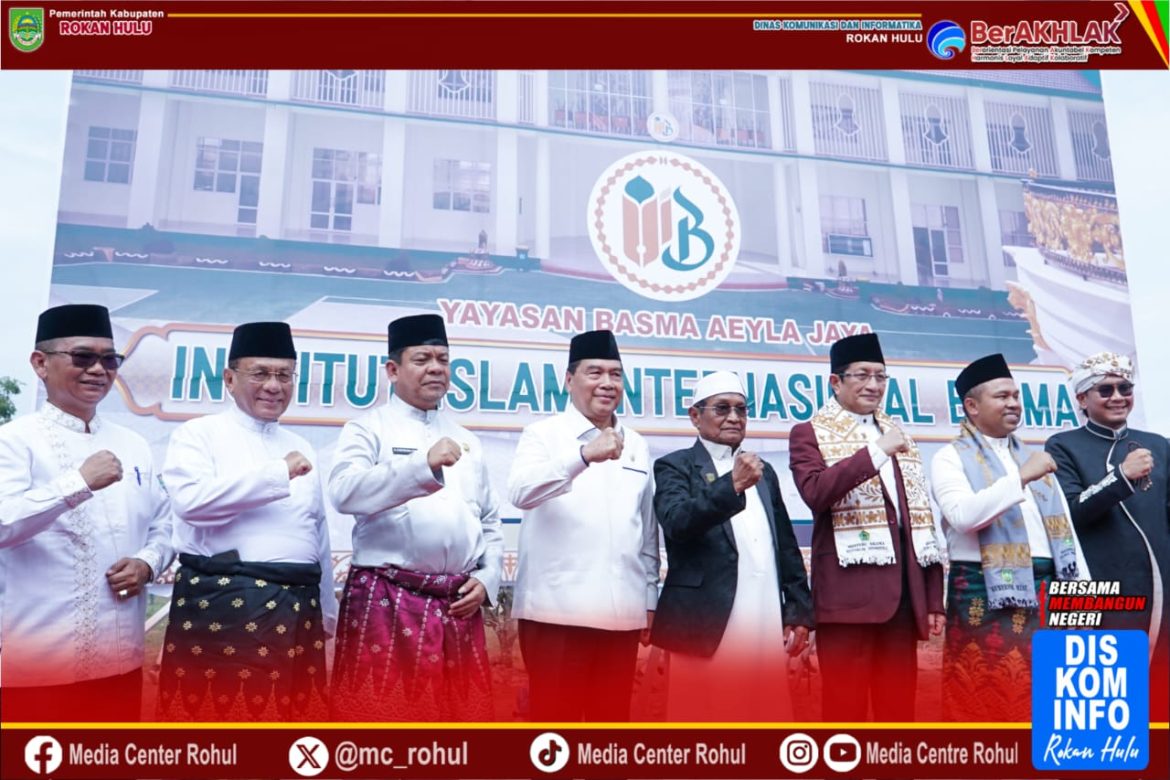 *Bersama Menag RI, Wabup Syafaruddin Poti Hadiri Peresmian Gedung Institut Islam Internasional Basma Darul Ilmi Wassa’adah.*