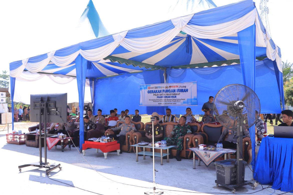Kapolres Rohil Bersama Forkopimda Ikuti Zoom Meeting Kick Off Launching Gerakan Pangan Murah Nasional 