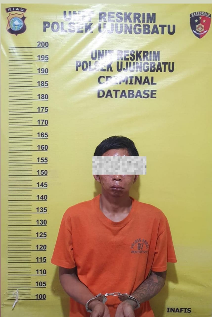 *Polsek Ujung Batu Amankan Pelaku Pencurian Sepeda Motor di Desa Ngaso*