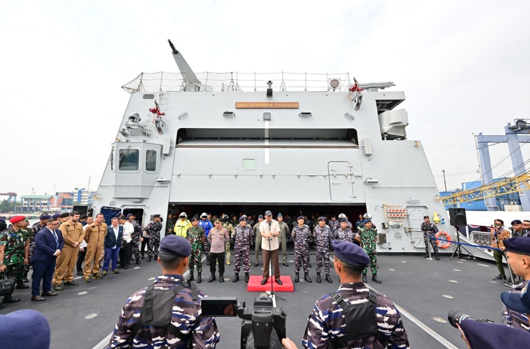 Frigate Terbesar Se-Asia Tenggara Milik TNI AL, KRI Brawijaya-320 Tiba di Tanah Air