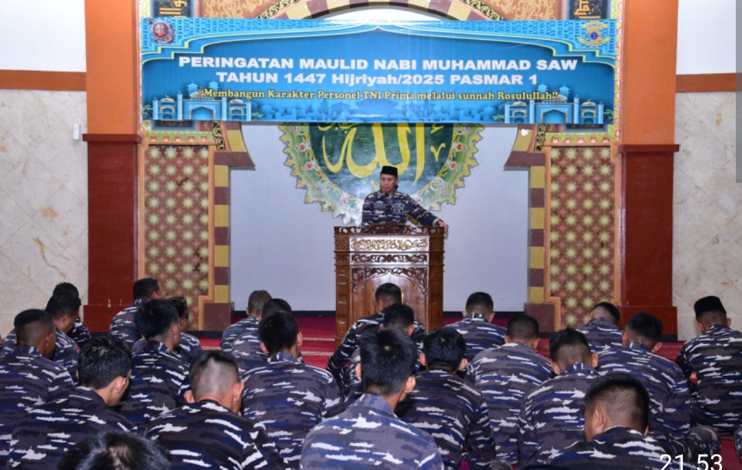 Prajurit Pasmar 1 Peringati Perayaan Maulid Nabi Muhammad SAW 1447 H/2025 M