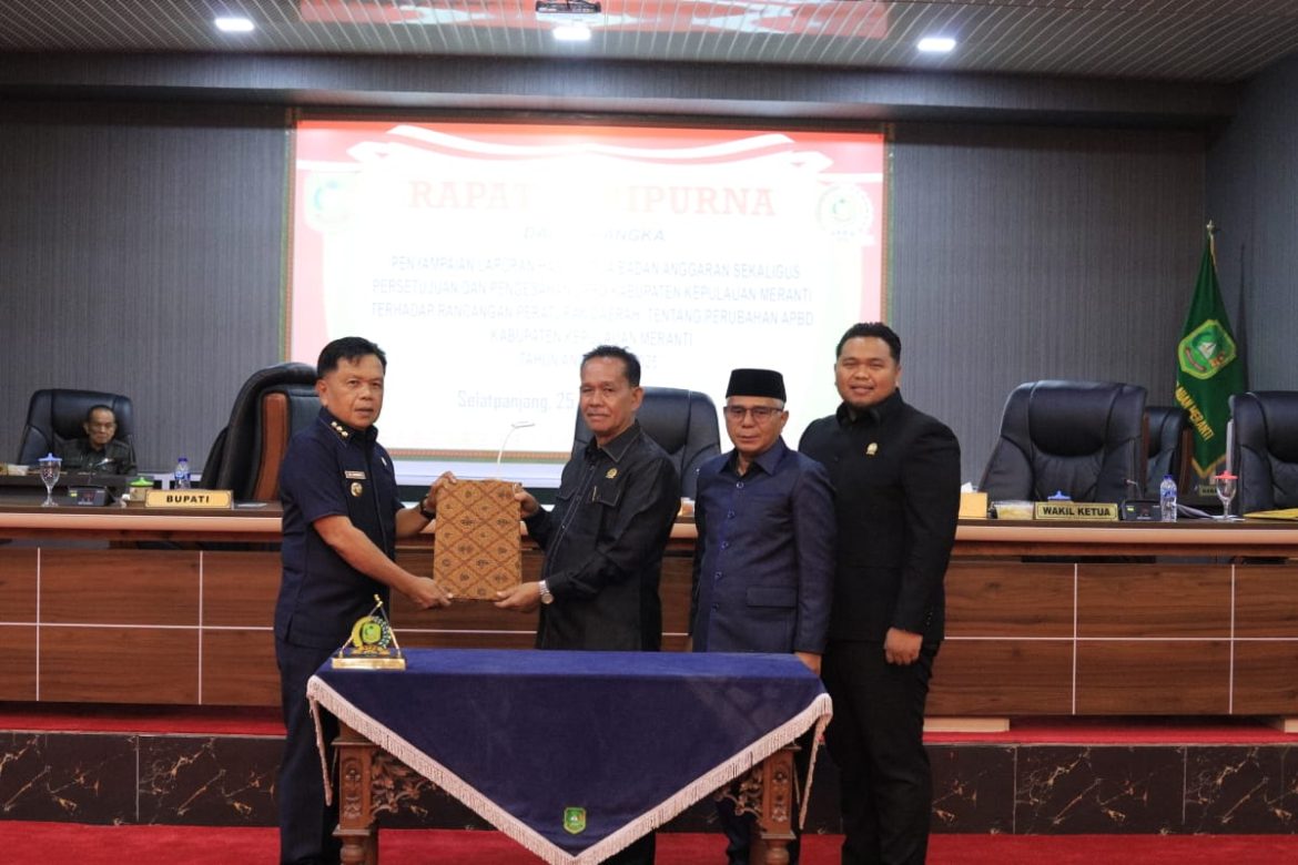 DPRD Sahkan APBD Perubahan 2025 Kepulauan Meranti Rp1.217 Triliun 