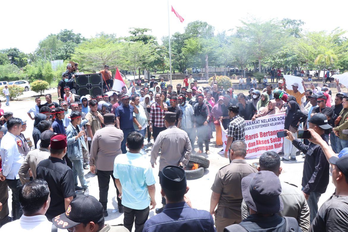 Narasi Kegiatan Unjuk Rasa Damai Aliansi Masyarakat Nelayan Rokan Hilir