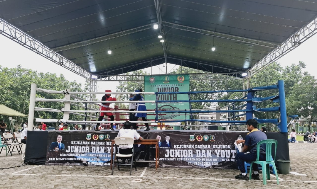 Kodim 0601/Pandeglang Gelar Kejuaraan Tinju Junior Youth Dalam Rangka HUT Banten Ke-25 dan HUT TNI Ke-80