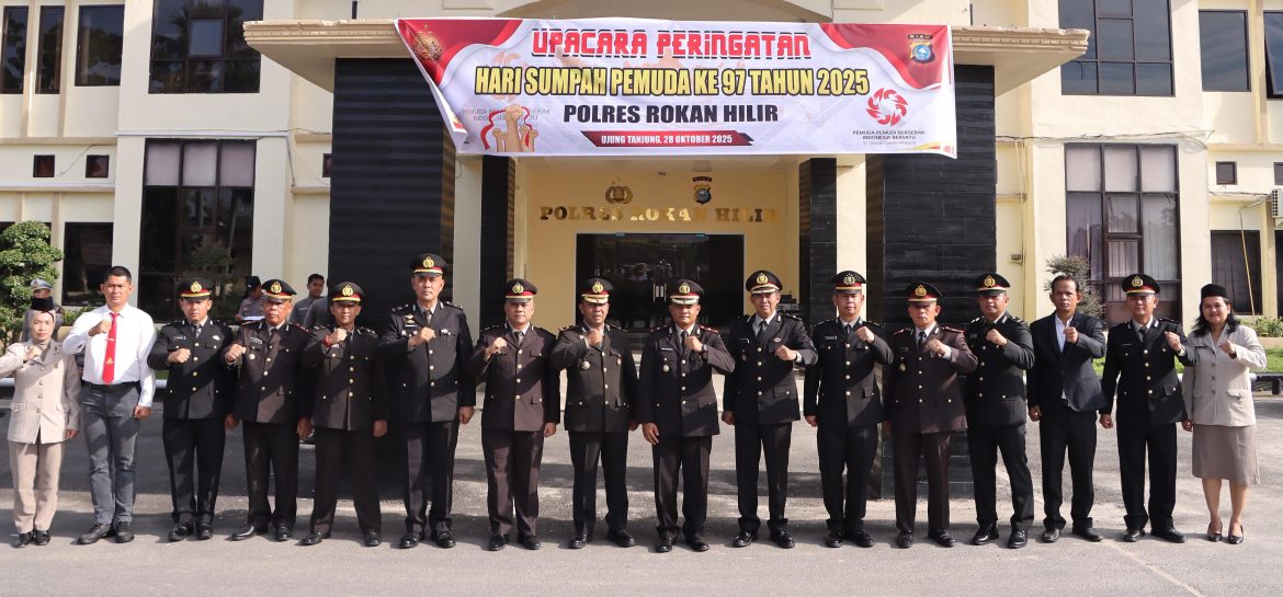 Polres Rokan Hilir Gelar Upacara Peringatan Hari Sumpah Pemuda ke-97 Tahun 2025