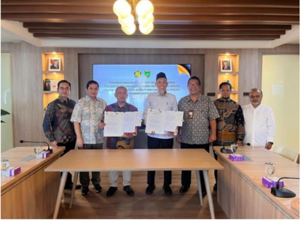 Pastikan Pembangunan Berkelanjutan, Wako Dumai dan Kementerian ESDM Teken Pinjam Pakai BMN dengan PT PHR