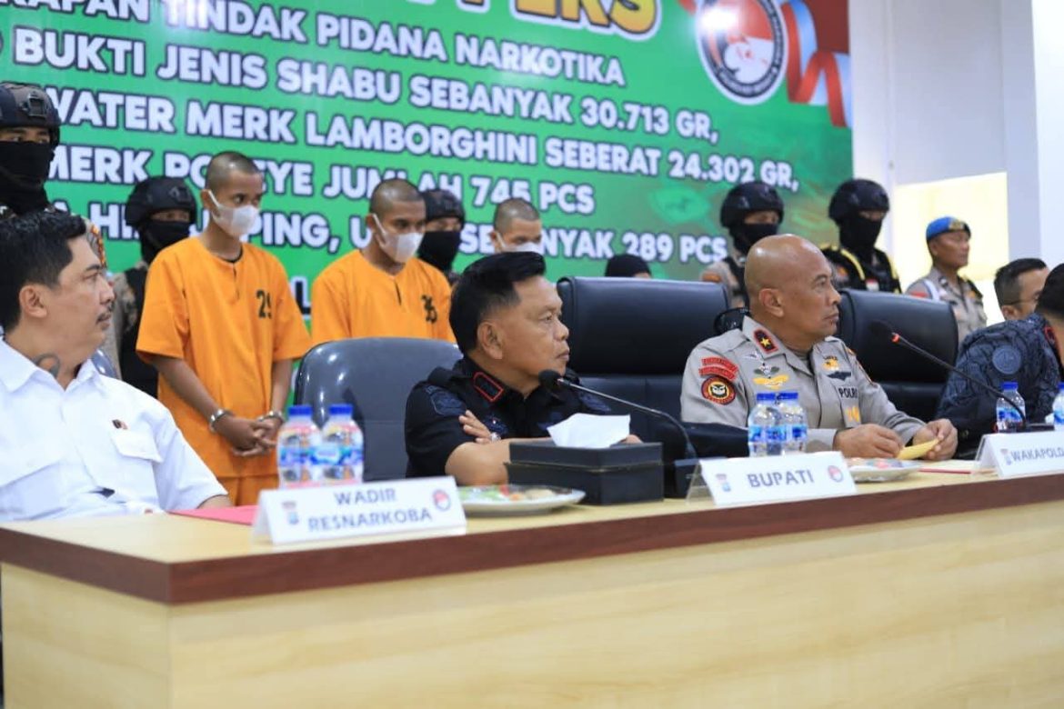 Berhasil Gagalkan Penyelundupan 55 Kg Narkotika di Wilayahnya, Bupati Asmar Apresiasi Kinerja Polres Kepulauan Meranti
