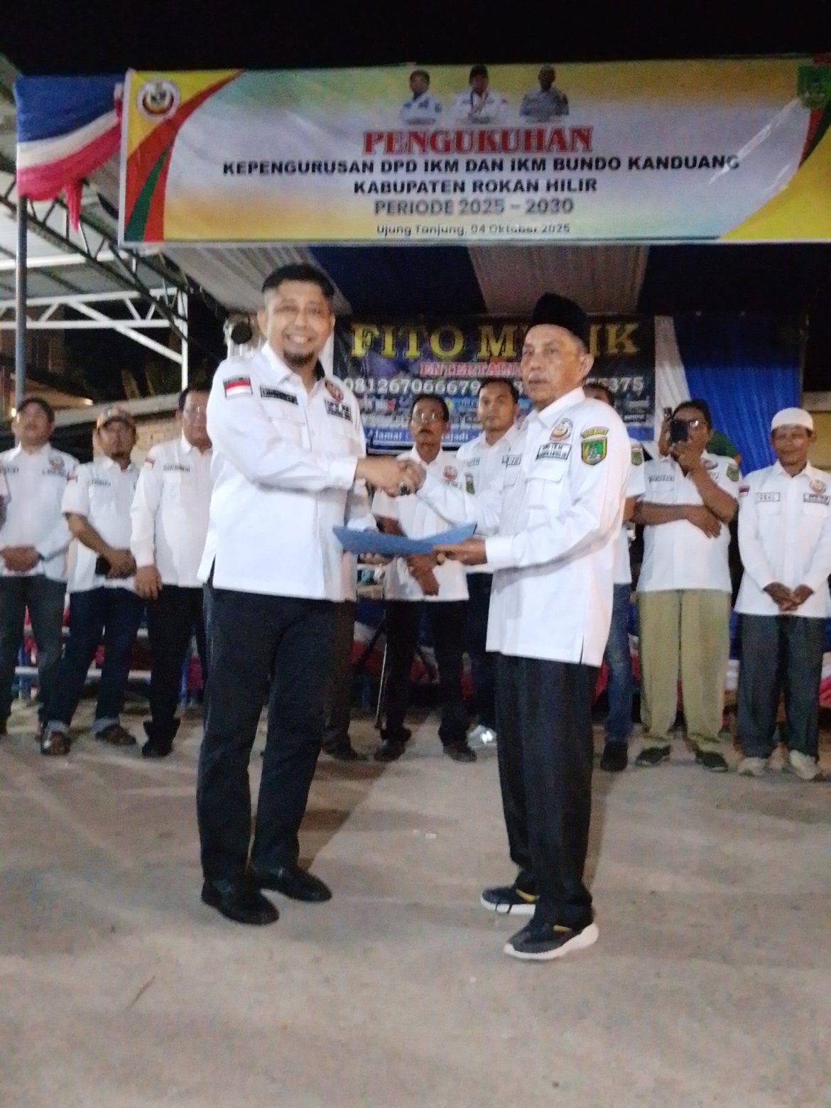 DPW IKM provinsi Riau kukuhkan DPD IKM kabupaten Rohil periode 2025 hingga 2030