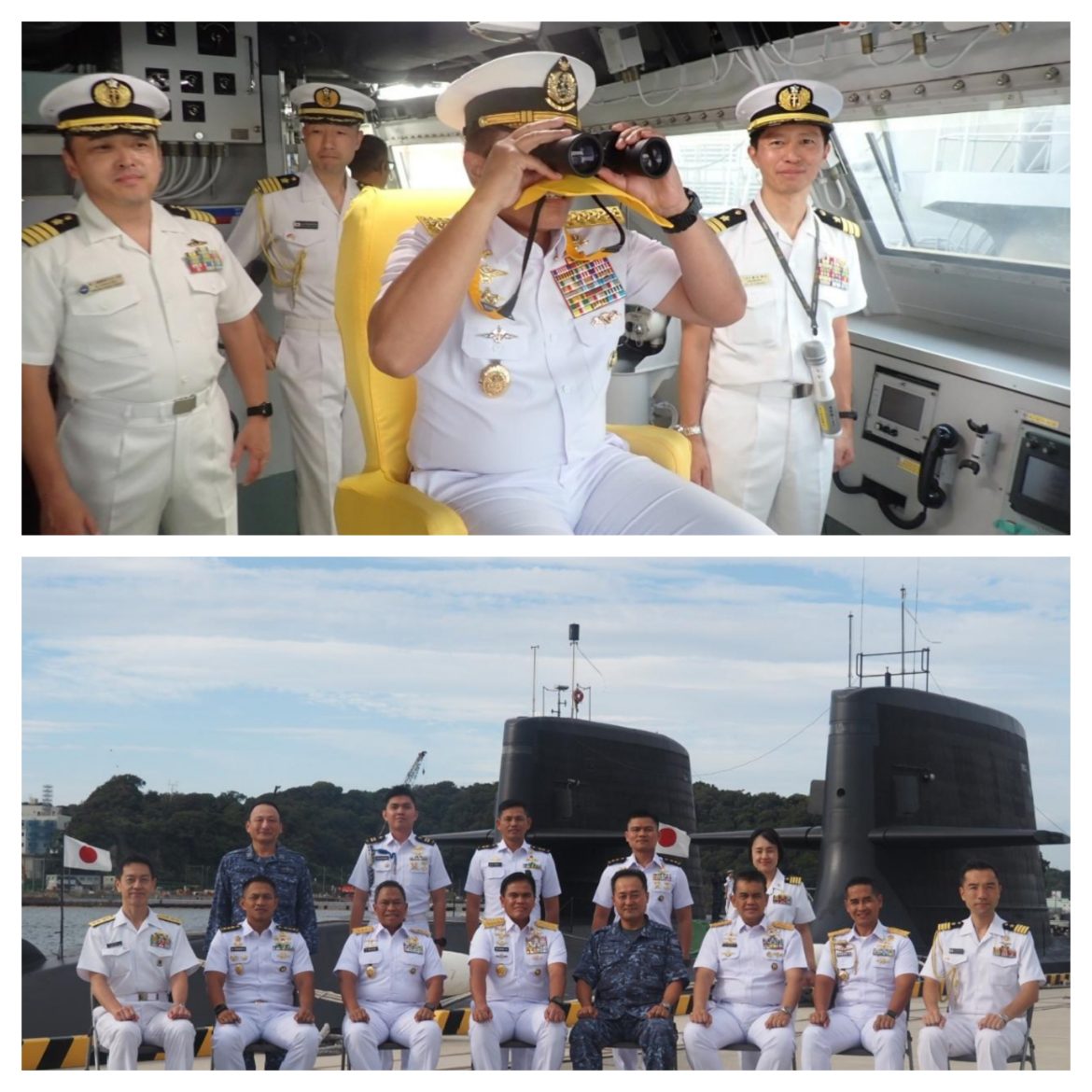Kasal Kunjungi Kapal Selam Oyashio- Class dan Kapal Fregat Mogami-Class di Yokosuka Jepang