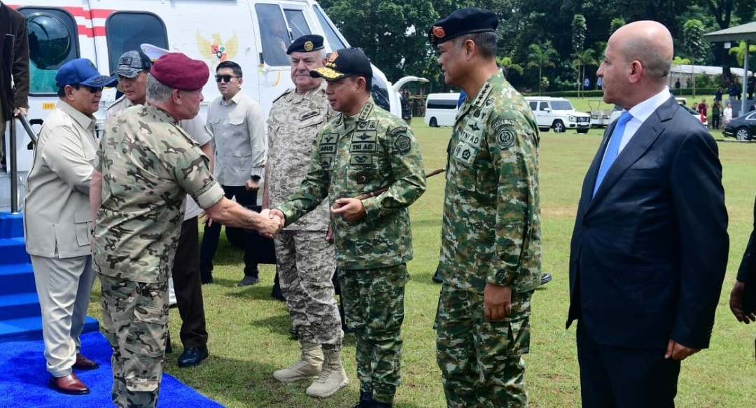 Presiden Prabowo dan Raja Abdullah II ibn Al Hussein Saksikan Demonstrasi Drone Kolaborasi TNI–Angkatan Bersenjata Yordania
