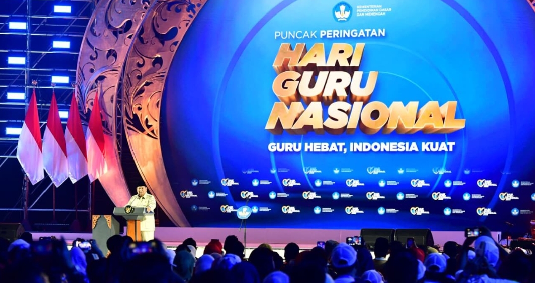 Presiden Prabowo Hadiri Puncak Peringatan Hari Guru Nasional 2025: “Guru Hebat, Indonesia Kuat”