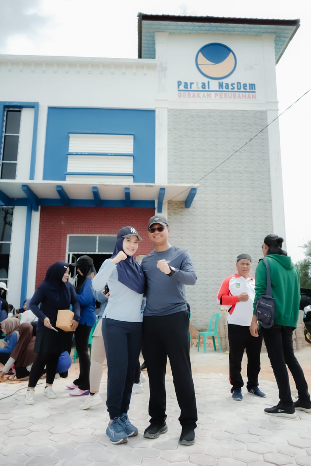 Wabup Jhoni Charles dan Istri Hadiri HUT ke-14 Partai NasDem Rohil