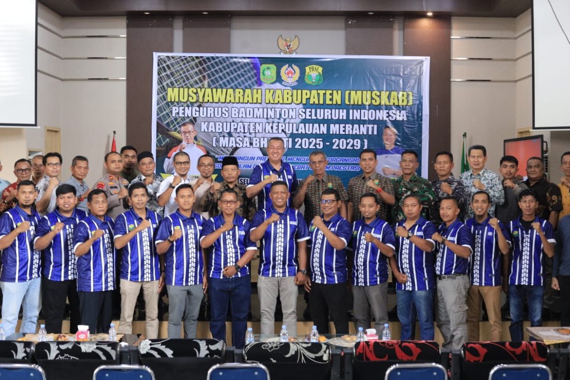 Muzamil Baharudin Pimpin PBSI Kepulauan Meranti Periode 2025-2029