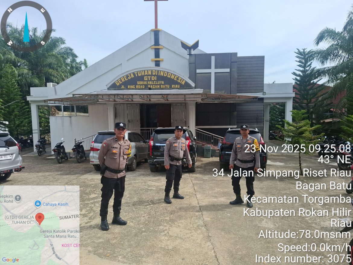 Patroli Rutin di Tempat Ibadah, Polsek Bagan Sinembah Tingkatkan Keamanan dan Kenyamanan Masyarakat  
