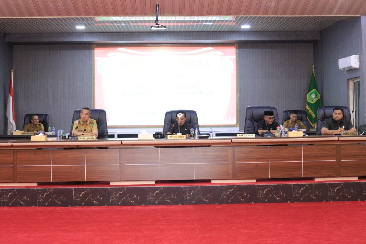 DPRD Gelar Paripurna Penyampaian Pidato Kepala Daerah tentang Nota Keuangan RAPBD 2026