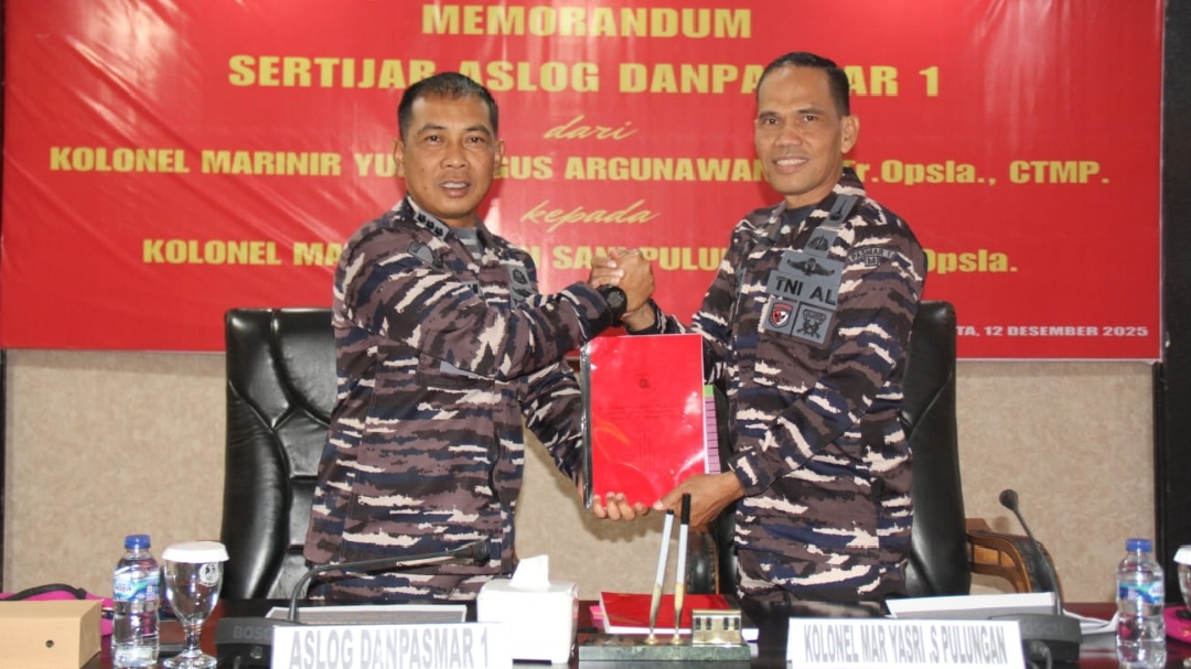 Memorandum Sertijab Asisten Logistik Danpasmar 1