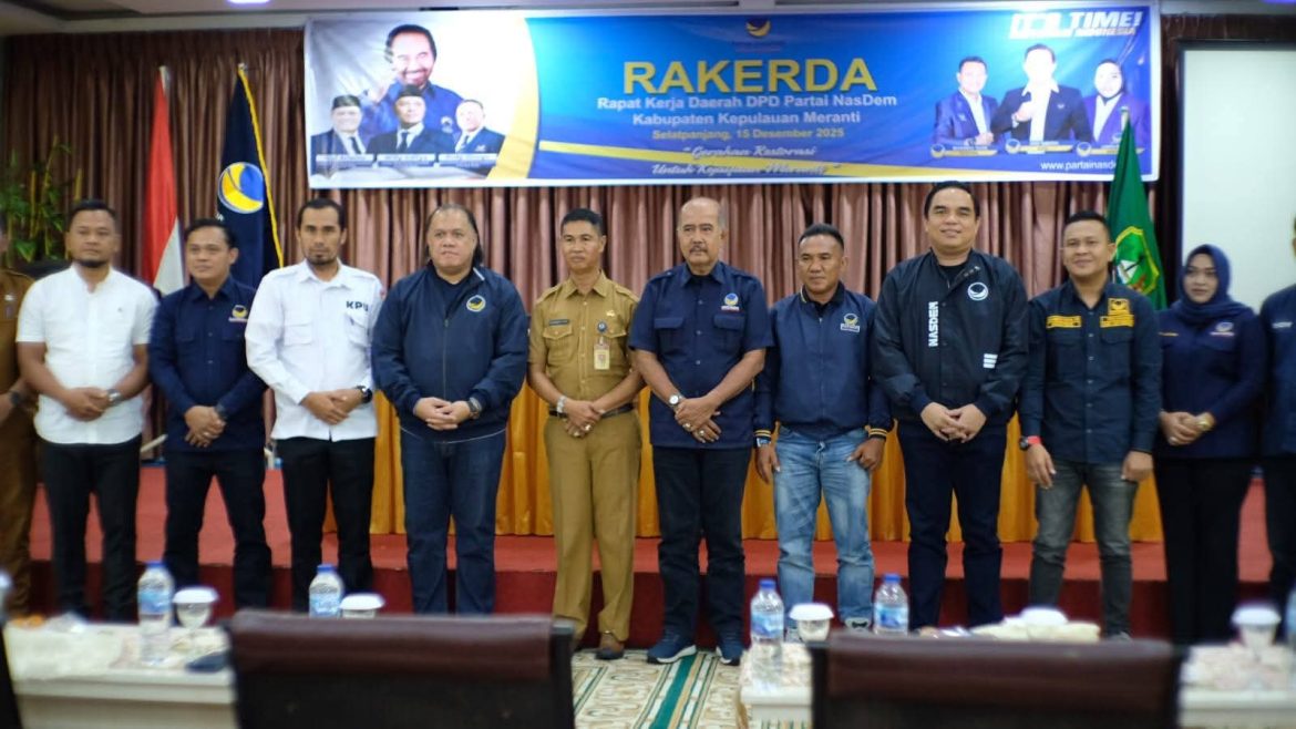 Hadiri Rakerda NasDem, Sekda Kepulauan Meranti Tegaskan Sinergi Partai dan Pemda