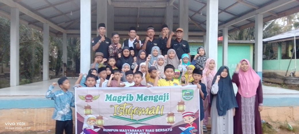RMRB Rohul kunjungi TPQ Darul Muklisin magrib mengaji