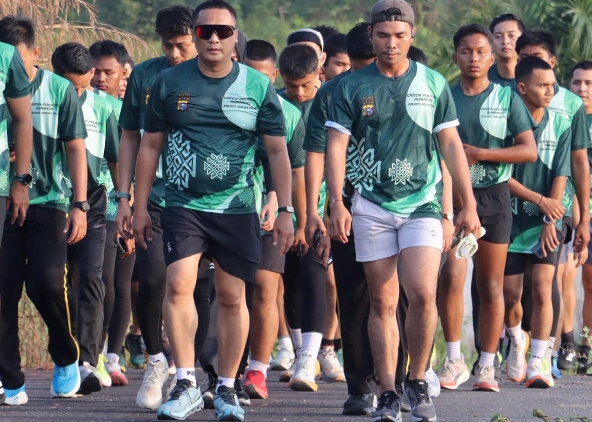 Polres Rohil Gelar Green Policing Running Club, Perkuat Sinergi Polri dan Komunitas Pelari