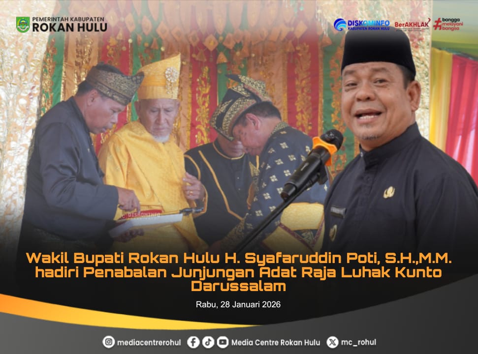 Sakral dan Penuh Marwah, Tuanku Tengku Muhammad Roem Dinobatkan sebagai Junjungan Adat Raja Luhak Kunto Darussalam*