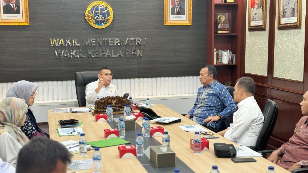 Koordinasi ke Wamen ATR/BPN, Wakil Bupati Muzamil Sampaikan Persoalan PKW dan PIPPIB di Meranti