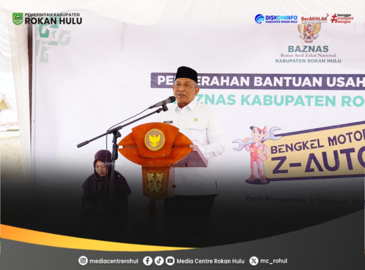 Berdayakan Ekonomi Umat, BAZNAS Rokan Hulu Salurkan Bantuan Bengkel ‘Z-Auto’ untuk 13 Mustahiq