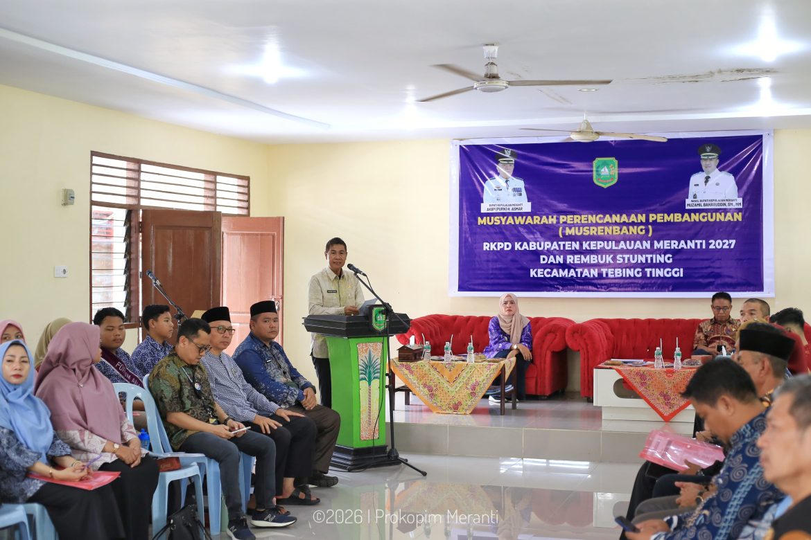 Pemkab Meranti Pertajam Arah Pembangunan Lewat Musrenbang RKPD 2027
