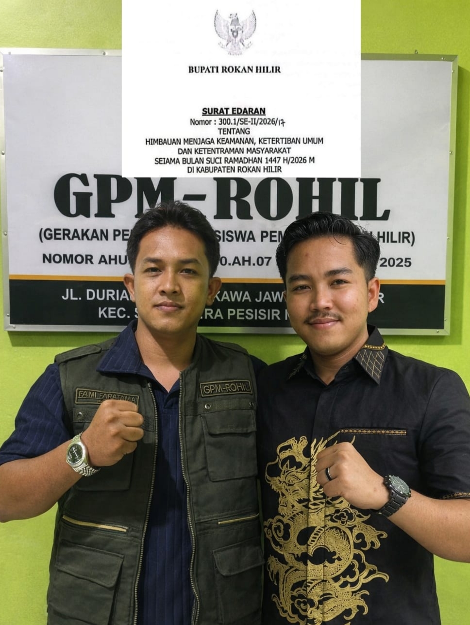 *GPM-Rohil Apresiasi Bupati Rohil Karena Sudah Terbitkan S.E Selama Bulan Ramadhan “Pedoman Tegas Jaga Kekhusyukan Ibadah”*