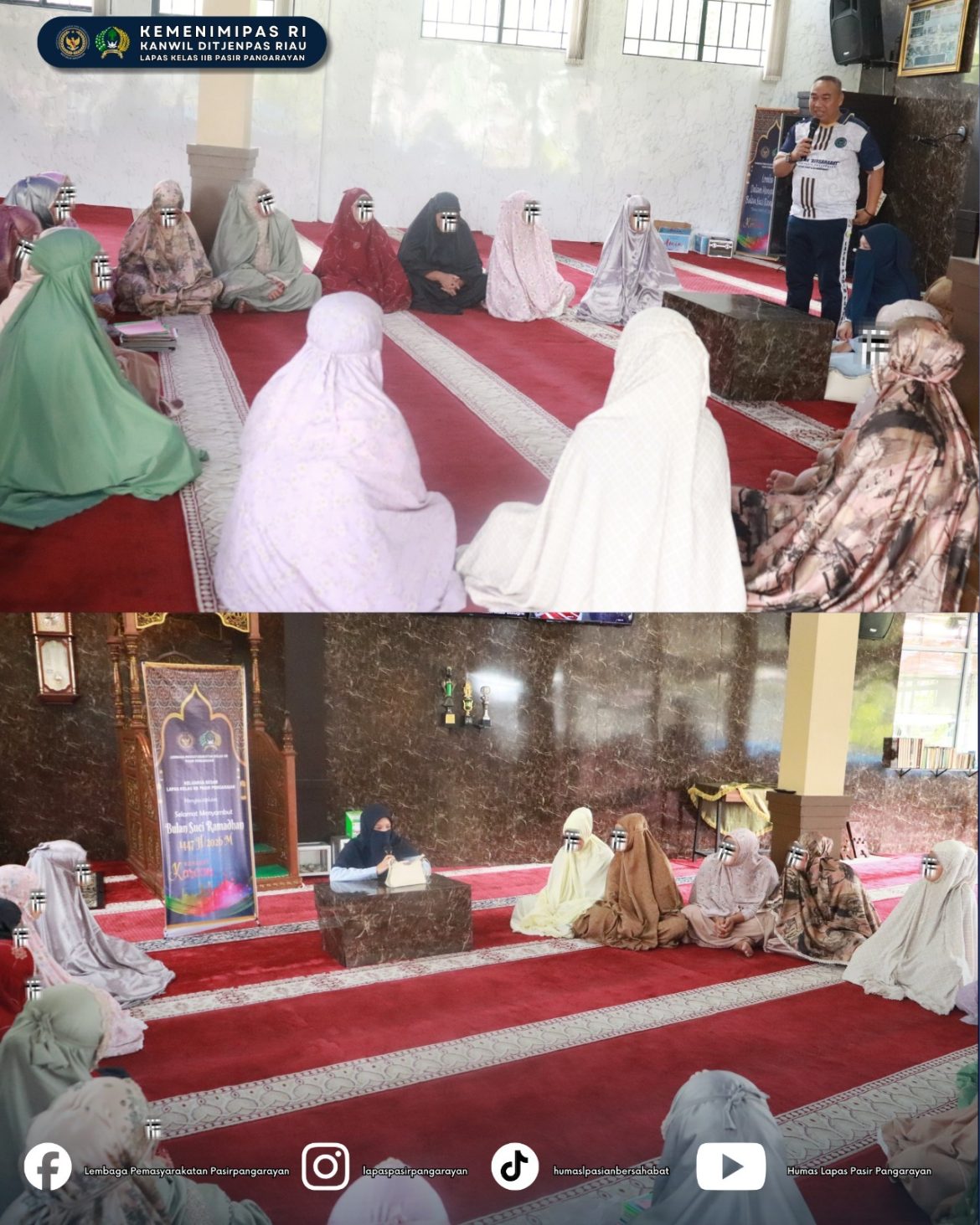 Momentum Ramadan 1447 H, Pengajian Rutin Perkuat Iman Warga Binaan Lapas Pasir Pangarayan