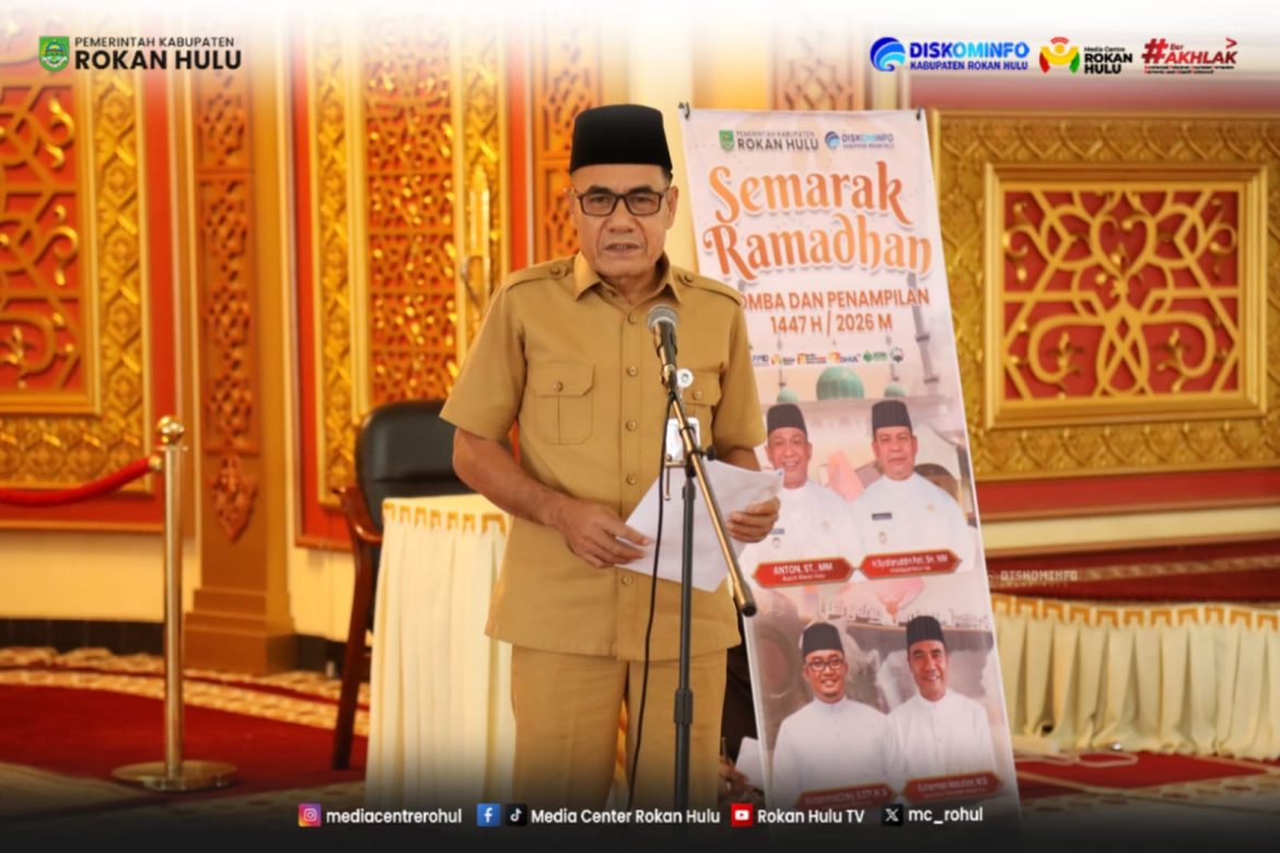 Gelorakan Syiar Islam : Lomba Semarak Ramadhan 1447 H Resmi Dibuka di Masjid Agung Islamic Center Rokan Hulu