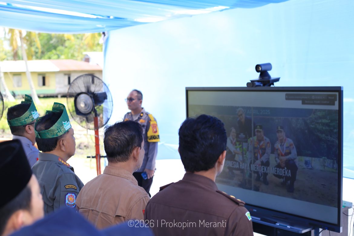 *Peresmian Serentak Jembatan Merah Putih Presisi se-Provinsi Riau digelar Secara Virtual*