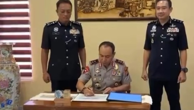Kapolda Riau Irjen Herry Heryawan Bangun Kerjasama Strategis dengan Police Malaysia Perangi Narkotika dan Terorisme