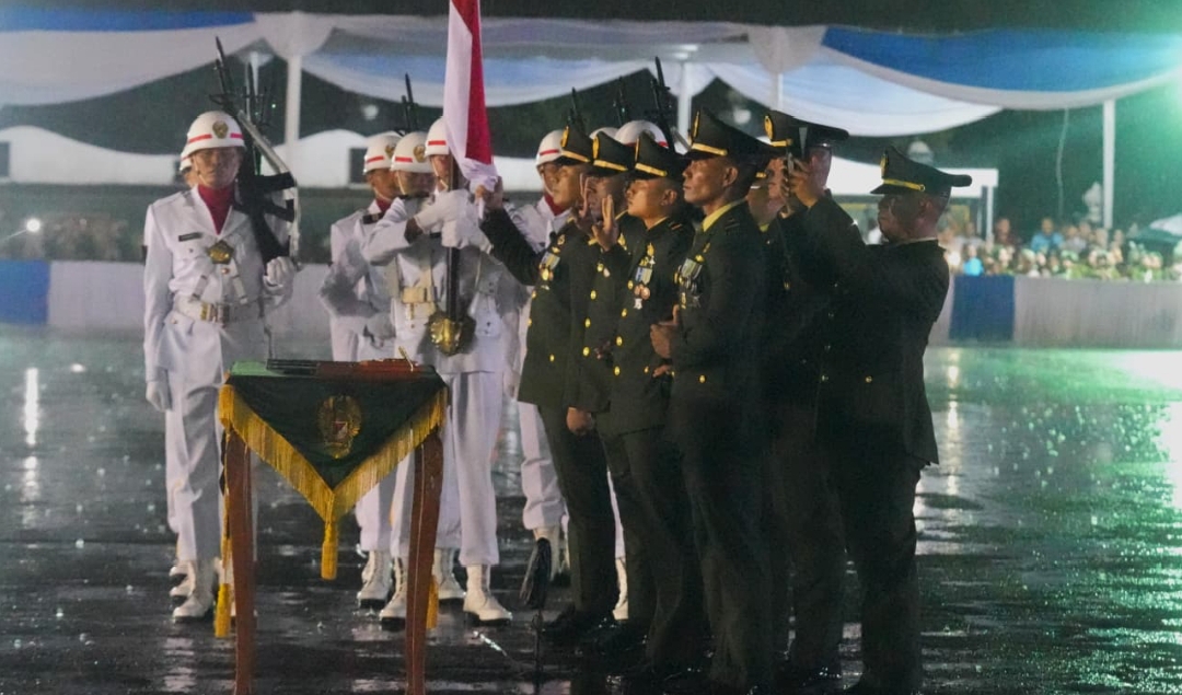 *Dibawah Guyuran Hujan, Kasad Lantik 1.202 Perwira Remaja Diktukpa TNI AD Gelombang I TA 2026*