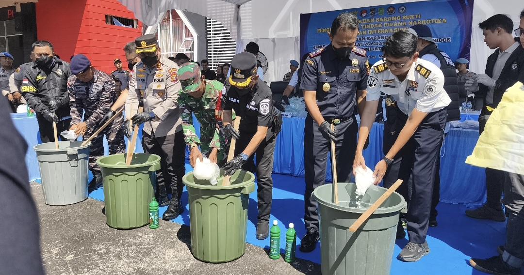 Bupati Kepulauan Meranti Hadiri Pemusnahan 27 Kg Sabu, Polisi Tegaskan Perang Terhadap Narkoba