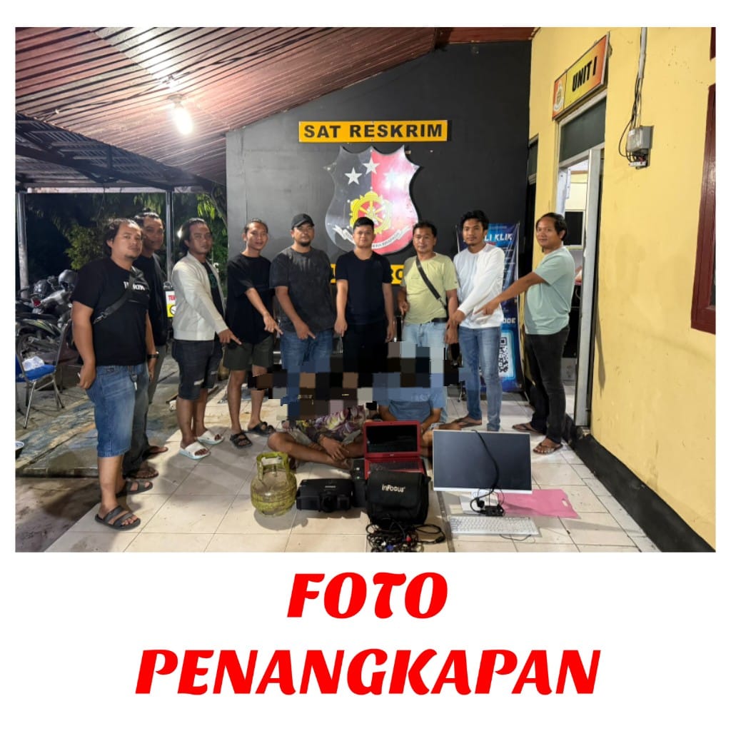 POLRES ROKAN HILIR BERHASIL UNGKAP KASUS PENCURIAN DENGAN PEMBERATAN DI KANTOR DESA TELUK BEREMBUN