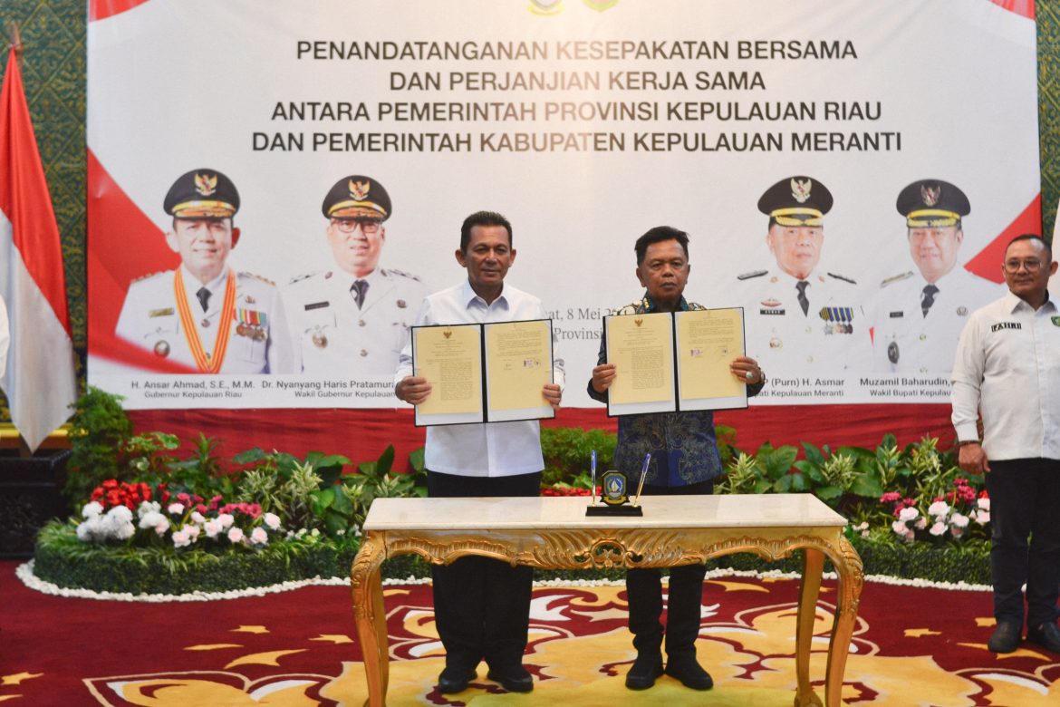 Pemkab Meranti dan Pemprov Kepri Teken MoU Strategis, Perkuat Pelayanan Publik hingga Hilirisasi Kelapa dan Sagu