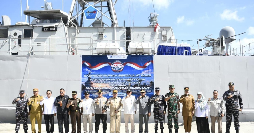 TNI AL dan BI Lepas Ekspedisi Rupiah Berdaulat 2026, Pastikan Uang Layak Edar di Wilayah 3T Kalimantan Selatan