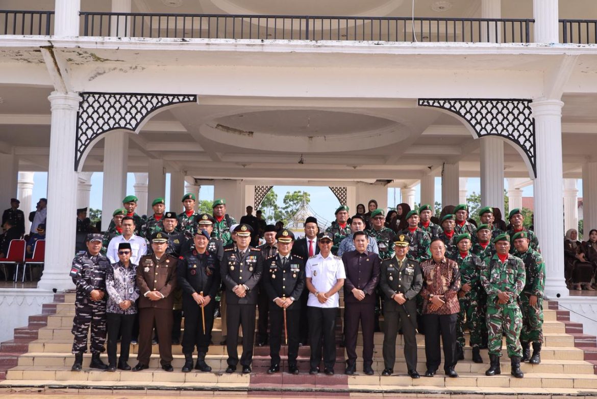 POLRES ROKAN HILIR GELAR UPACARA DAN SYUKURAN HARI BHAYANGKARA KE-80, TEGUHKAN KOMITMEN “POLRI UNTUK MASYARAKAT”