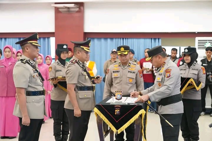 Kapolda Riau Pimpin Sertijab Pejabat Utama dan Kapolres Jajaran, AKBP Aldi Alfa Faroqi Resmi Jabat Kapolres Rokan Hilir